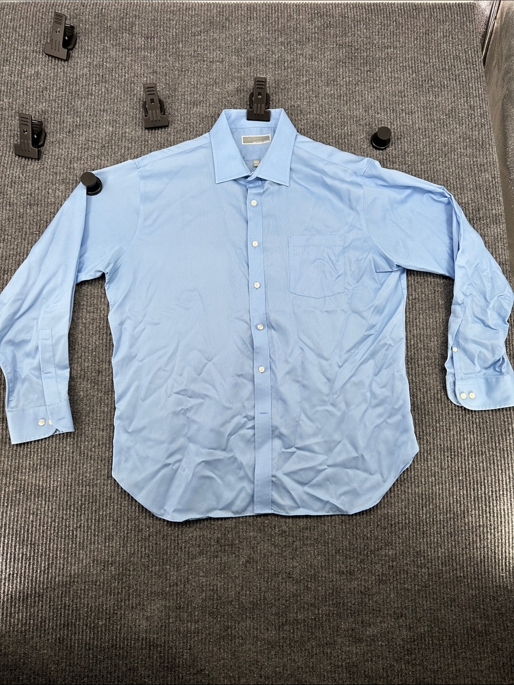 Michael Kors Sky Blue Spread Collar Dress Shirt